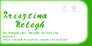 krisztina melegh business card